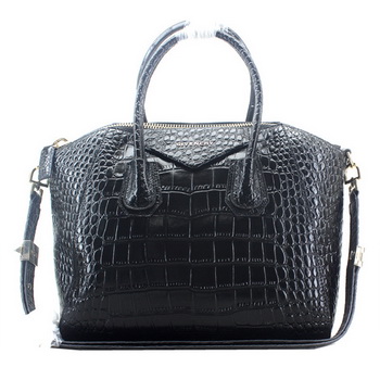 2013 Replica Givenchy Small Antigona Bag Croco Leather 9981 Black